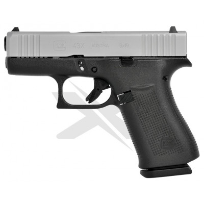 Glock 43X FS Silver Slide